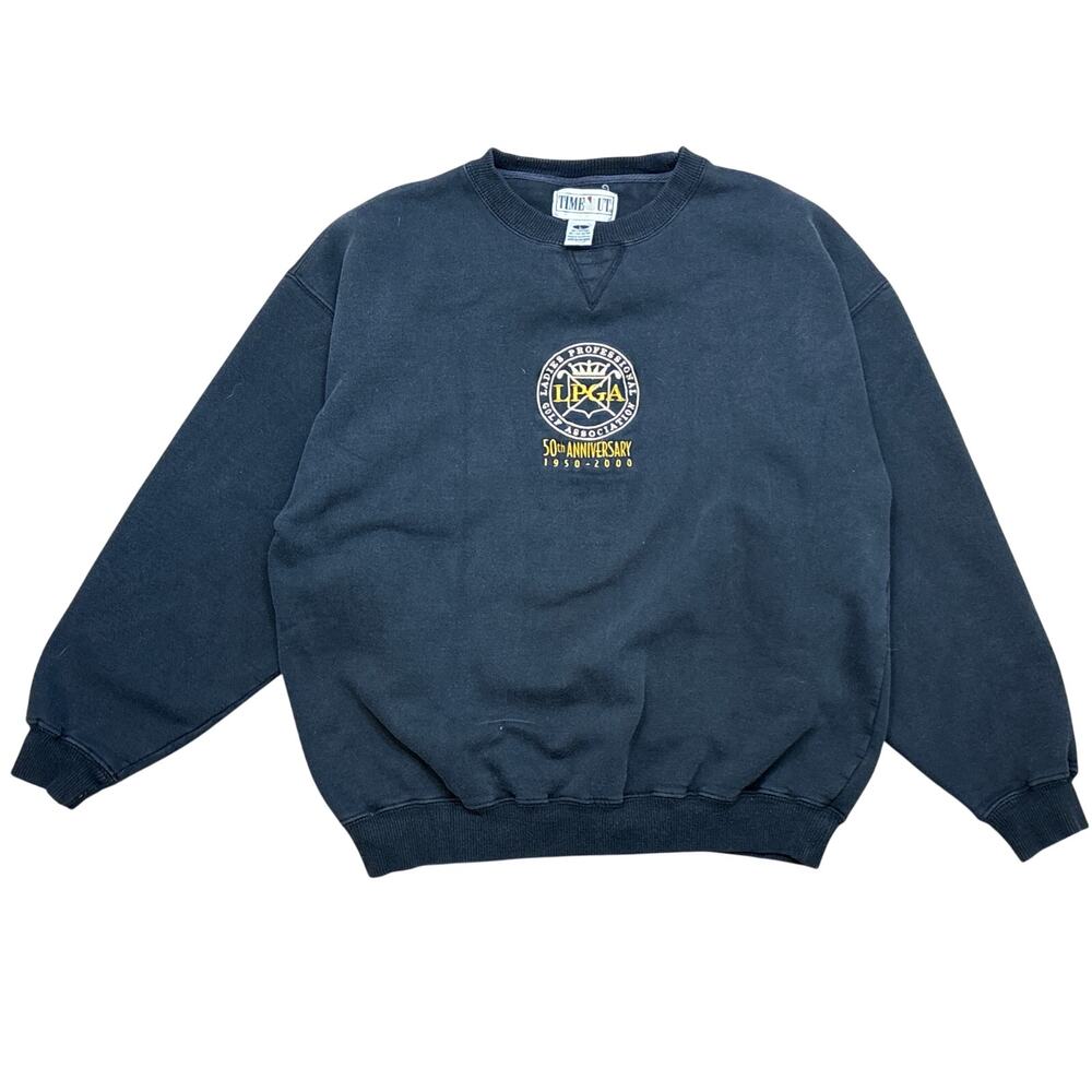 Vintage Y2K Ladies PGA 50th Anniversary 2000 golf embroidered sweatshirt Large